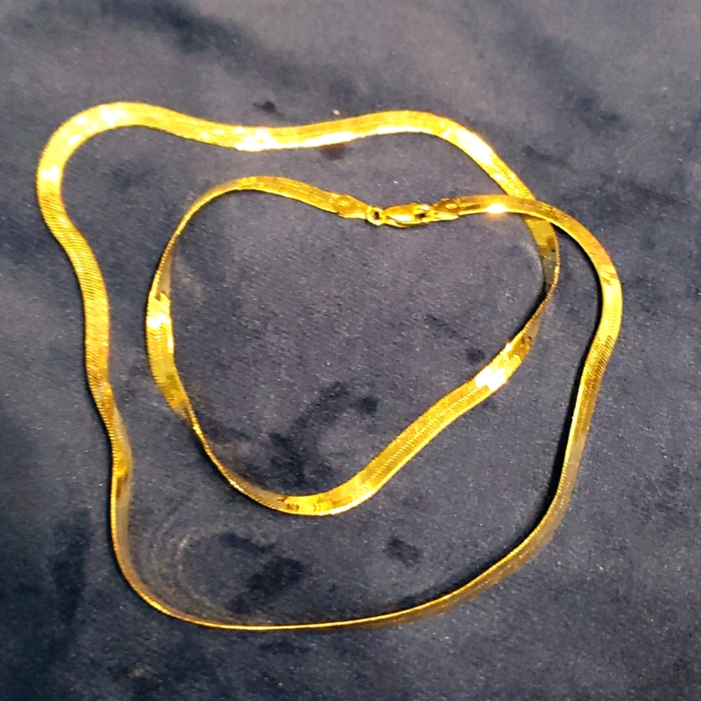 Henningbone 925 gold plated necklace